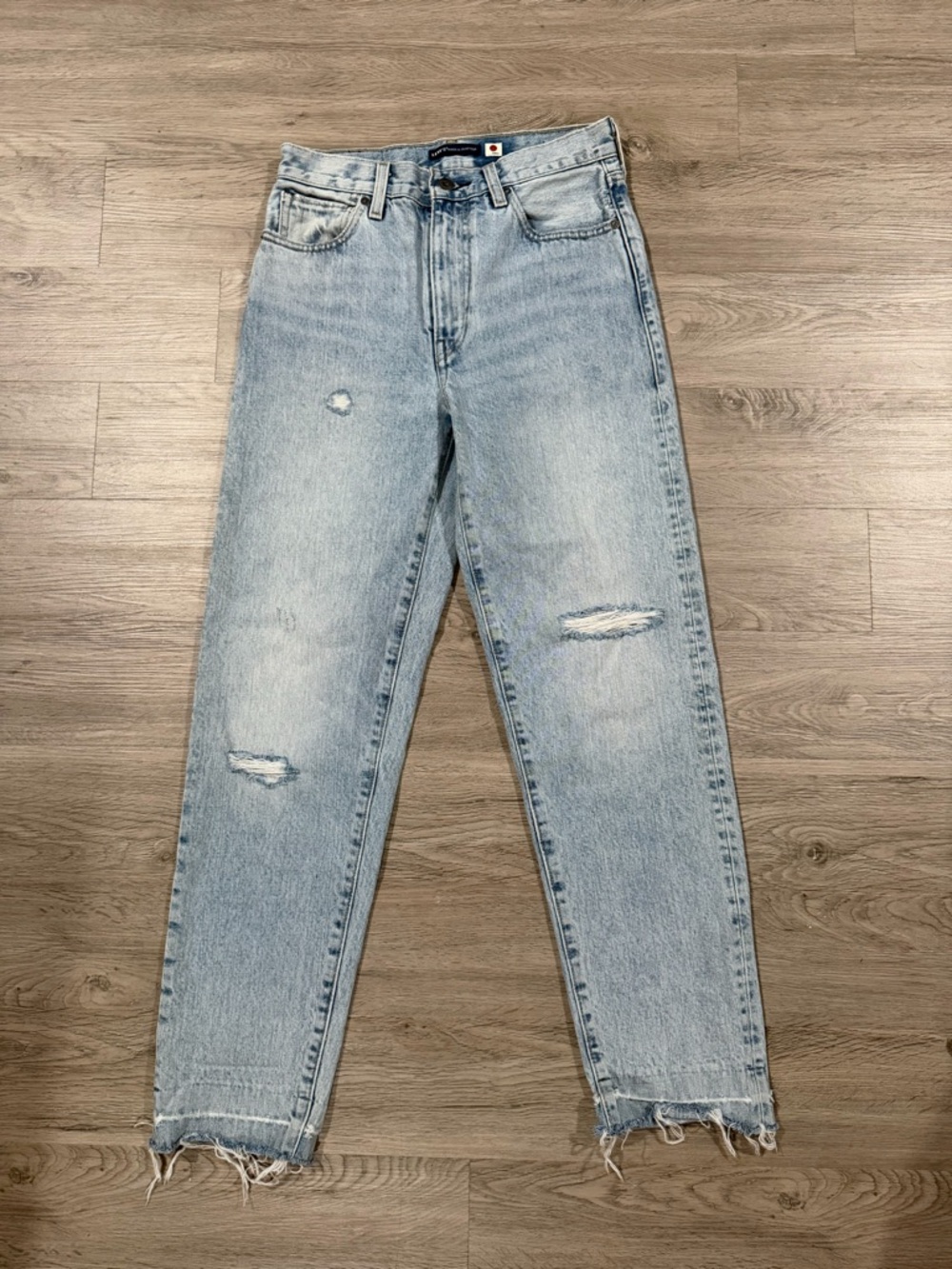 Levi’s Made and Crafted Column Light Wash Distressed Women’s Jeans